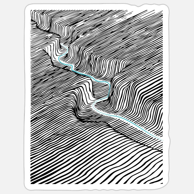 Dorsale - Sticker taille S (10 x 10 cm) - blanc mat