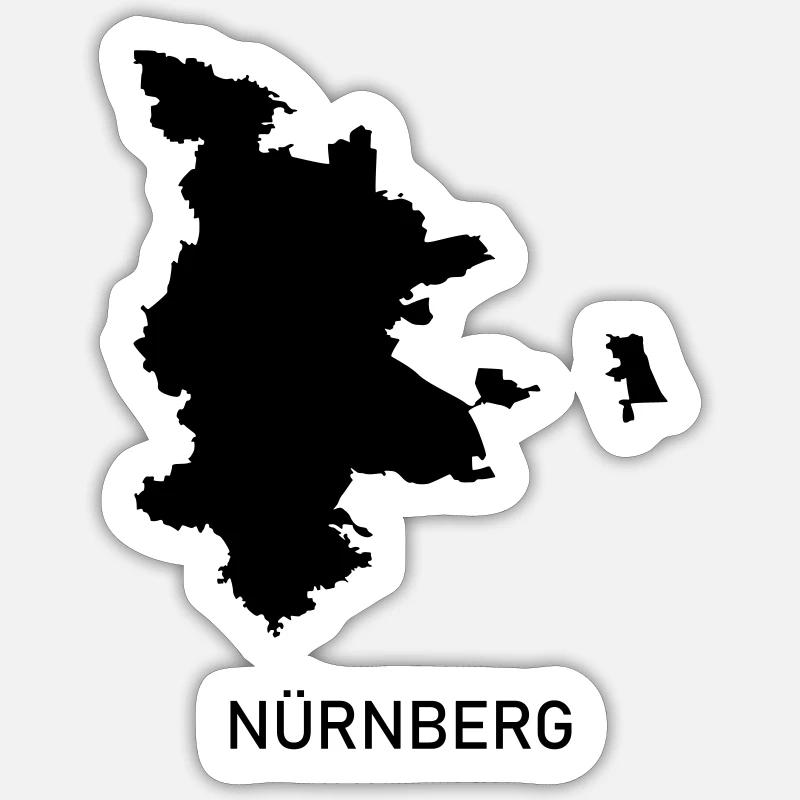 Nürnberg Sticker Größe S (10 x 10 cm)