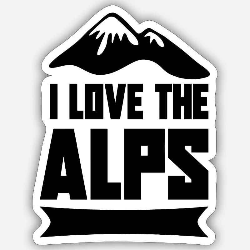 Alpi Sticker formato S (10 x 10 cm)
