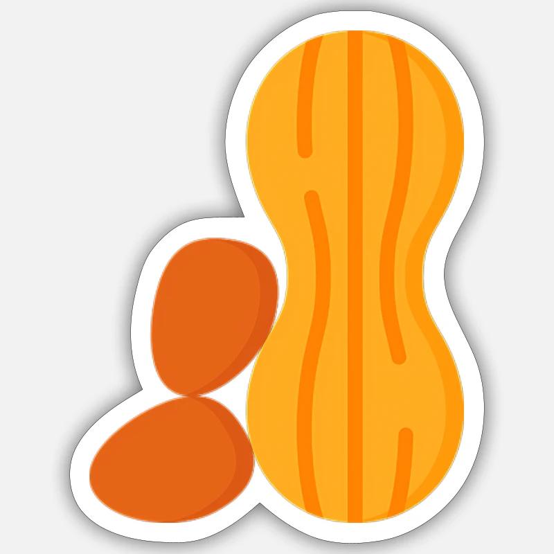 peanut Sticker size S (10 x 10 cm)