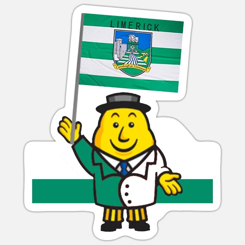 Limerick GAA - Sticker size S (10 x 10 cm) - white matte