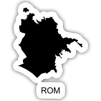 Rome - Sticker size S (10 x 10 cm) - white matte - Front
