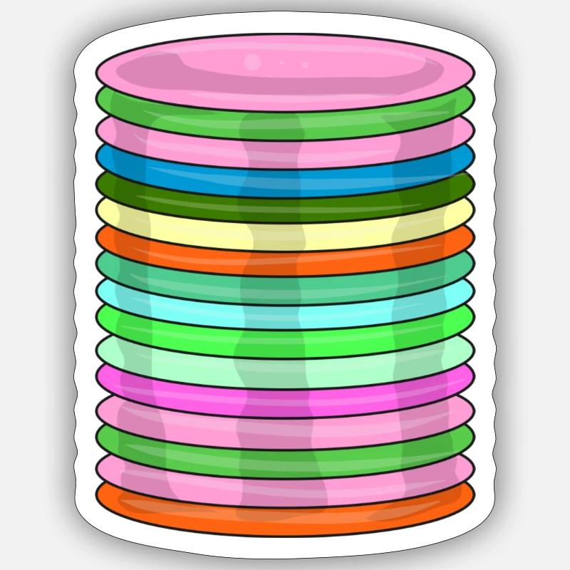 Frisbee Golf Disc Frisbee Discgolf Sticker Größe S (10 x 10 cm)