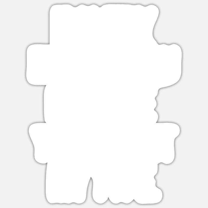 Designer - Sticker taille S (10 x 10 cm) - blanc mat