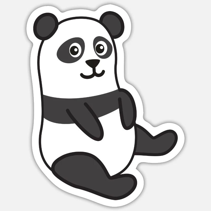 panda - Sticker size S (10 x 10 cm) - white matte