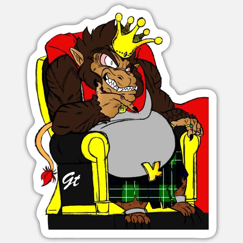 Roi MACA... Goryl Sticker taille S (10 x 10 cm)