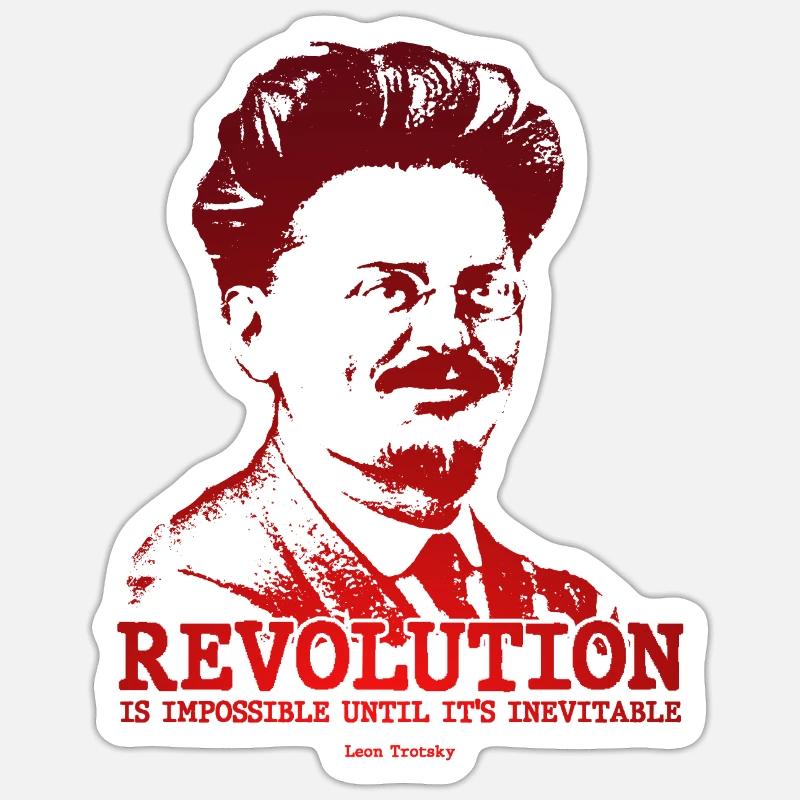 Leon Trotsky - Sticker size S (10 x 10 cm) - white matte