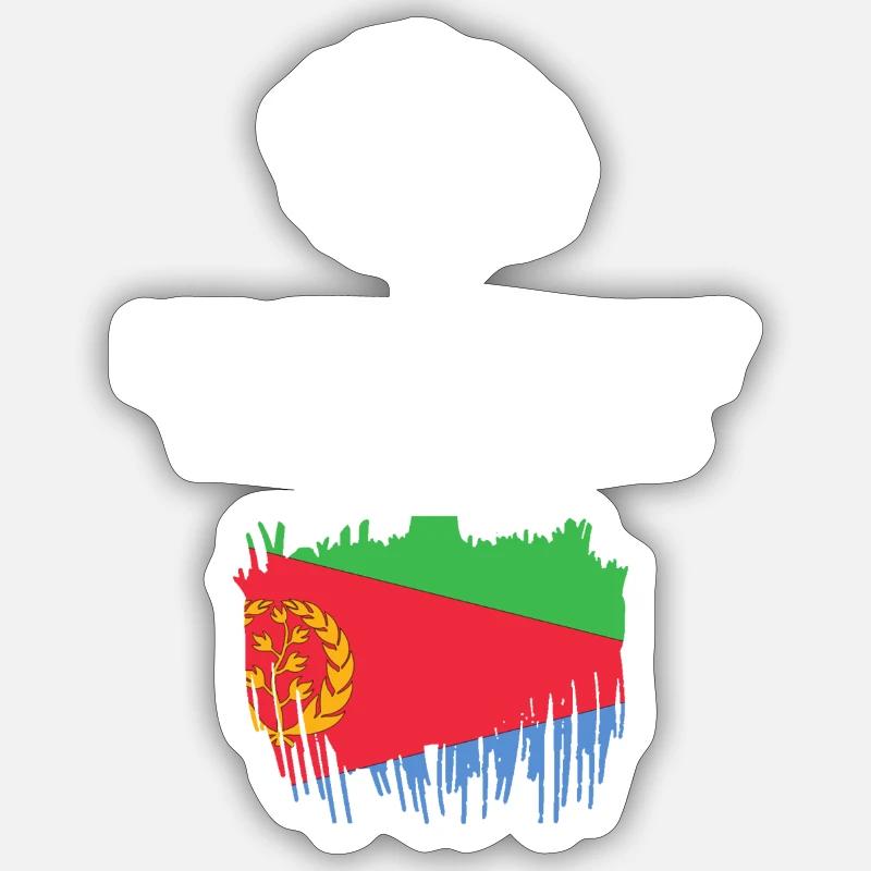 Eritrea Roots - Sticker Größe S (10 x 10 cm) - Mattweiß
