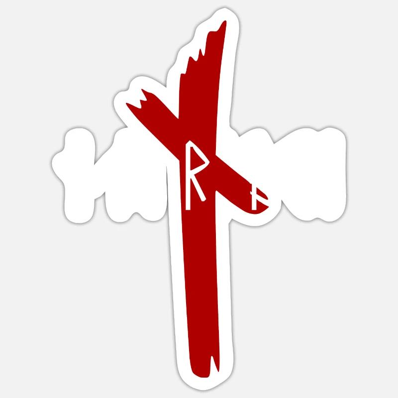 Wikinger - Walhalla - Odin - NORTH - Runen Sticker Größe S (10 x 10 cm)