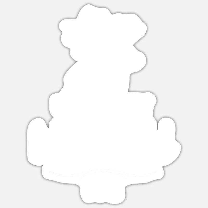 Alles wird gut denn jetzt ist Manfred da - Sticker Größe S (10 x 10 cm) - Mattweiß