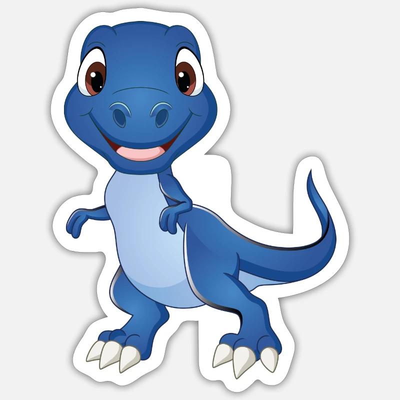 Dinosaurier T-Rex - Sticker Größe S (10 x 10 cm) - Mattweiß
