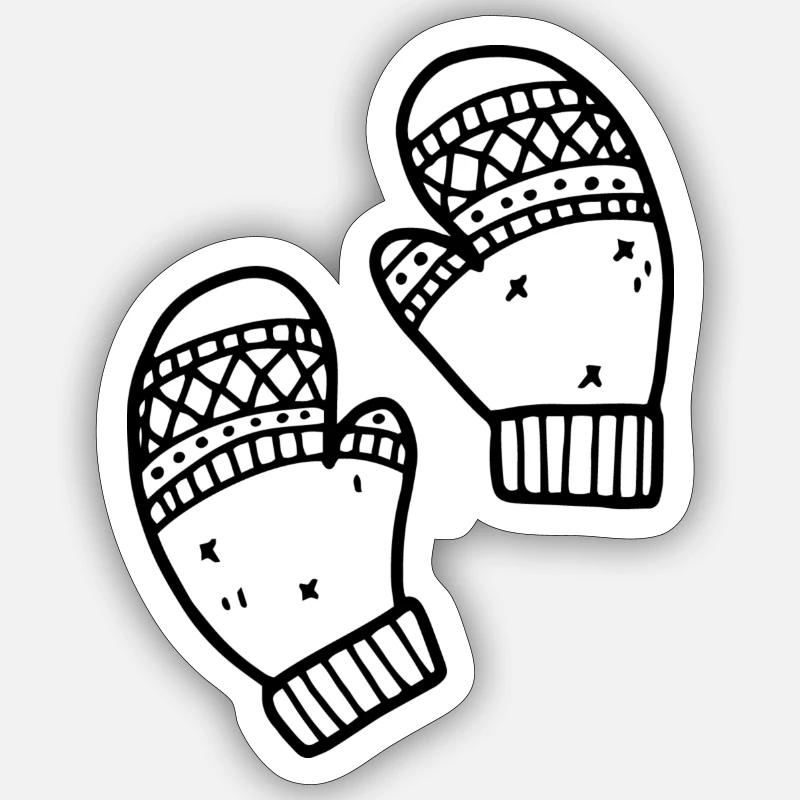 Fäustlinge Sticker Größe S (10 x 10 cm)