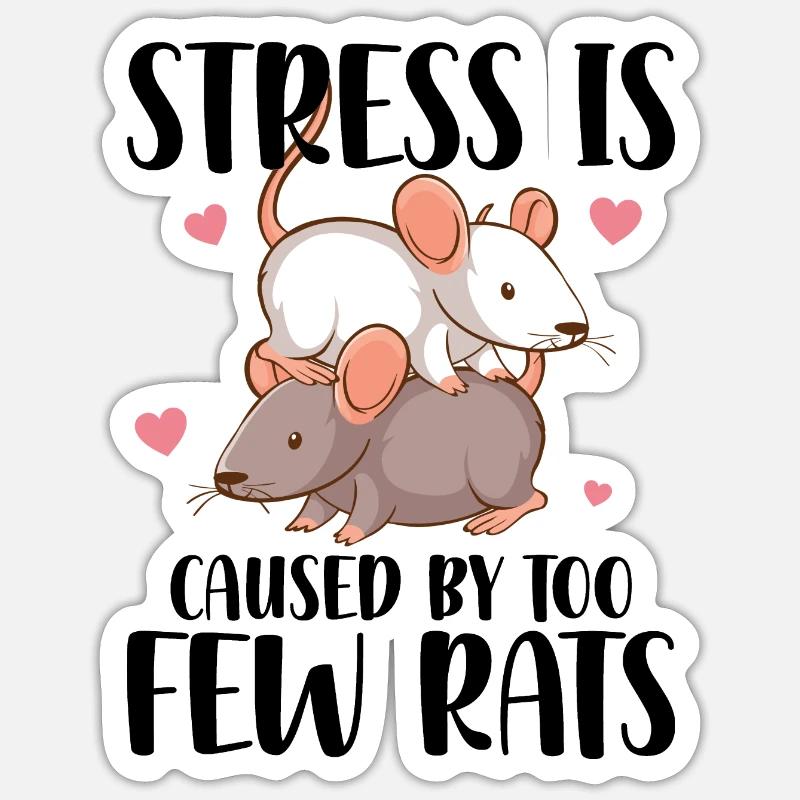 Rats Sticker size S (10 x 10 cm)