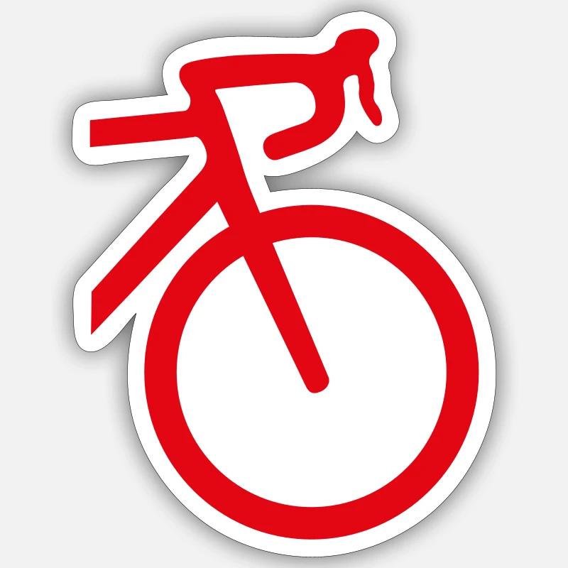 Rennrad front Sticker Größe S (10 x 10 cm)