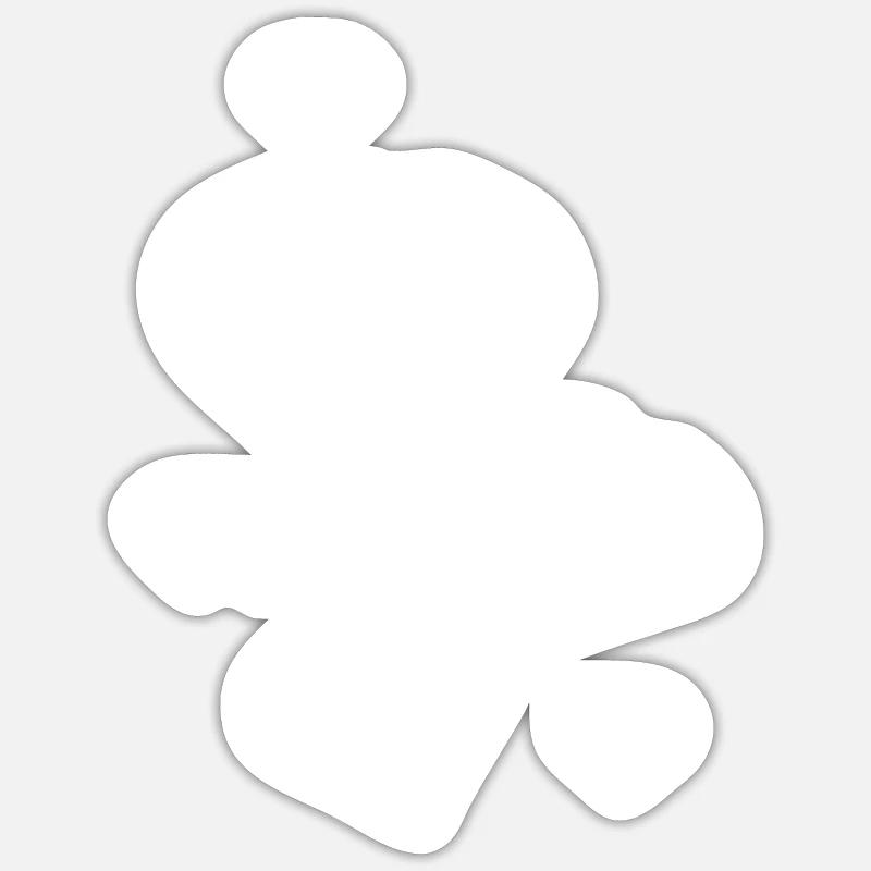 Cadeau de la Saint-Valentin La Saint-Valentin - Sticker taille S (10 x 10 cm) - blanc mat