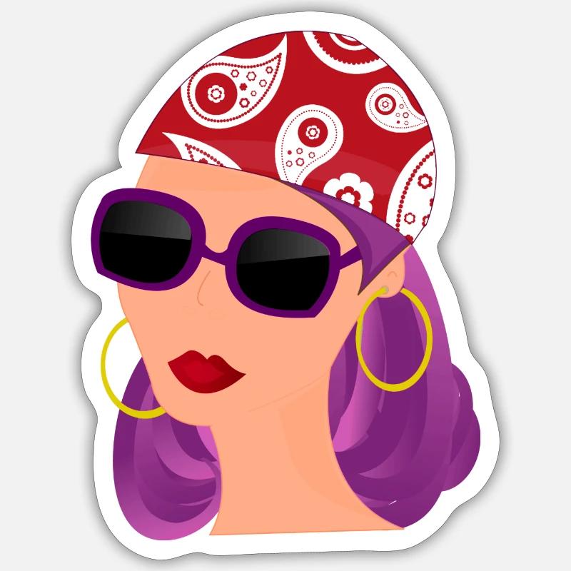 Modedesignerin Sticker Größe S (10 x 10 cm)