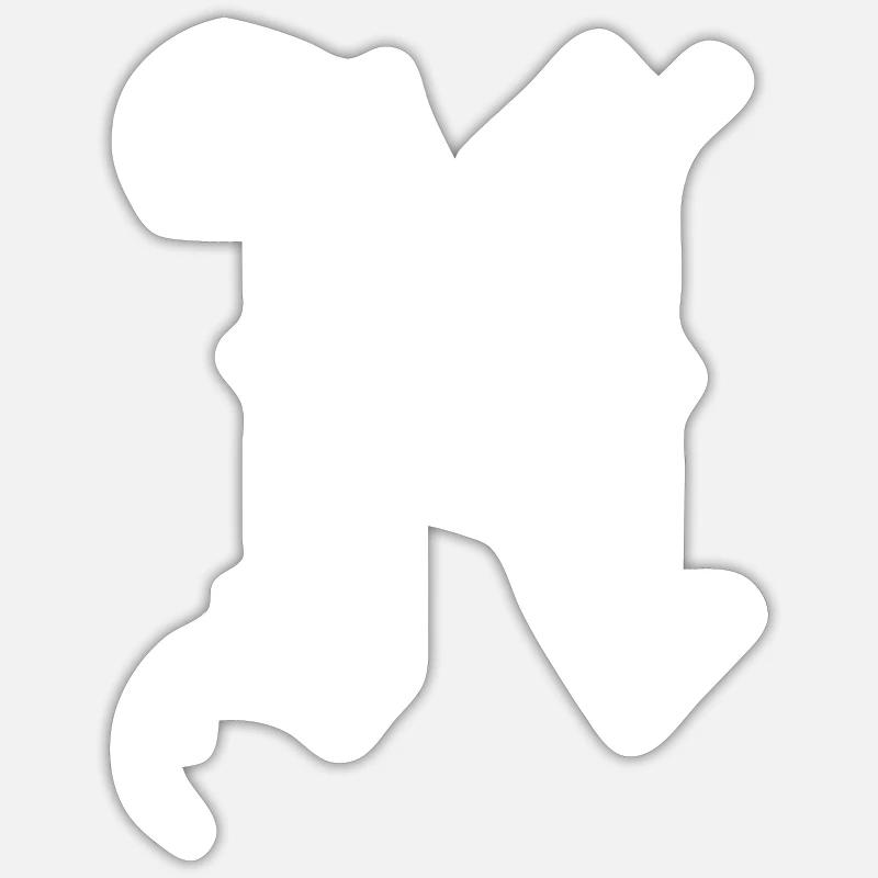 Tshirt alphabet initial N Sticker taille S (10 x 10 cm)