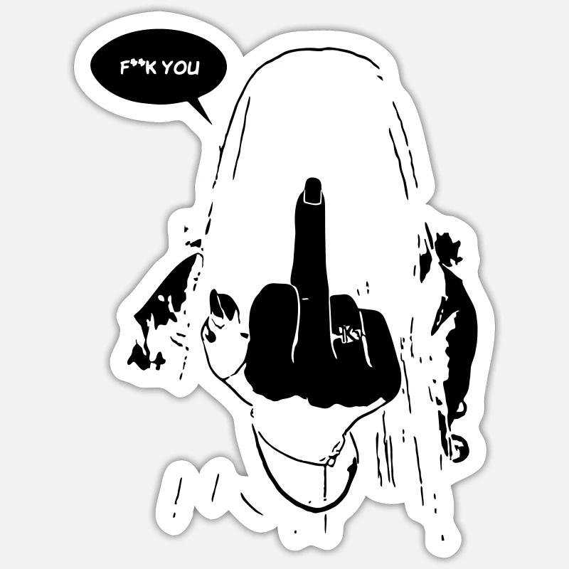 EXENDING - Sticker Größe S (10 x 10 cm) - Mattweiß