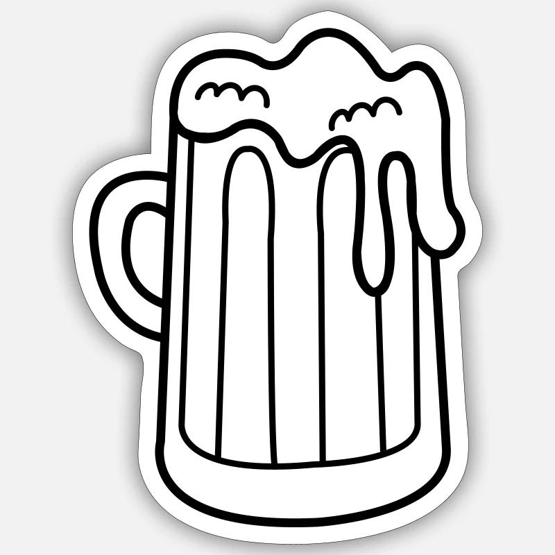 Bier Sticker Größe S (10 x 10 cm)