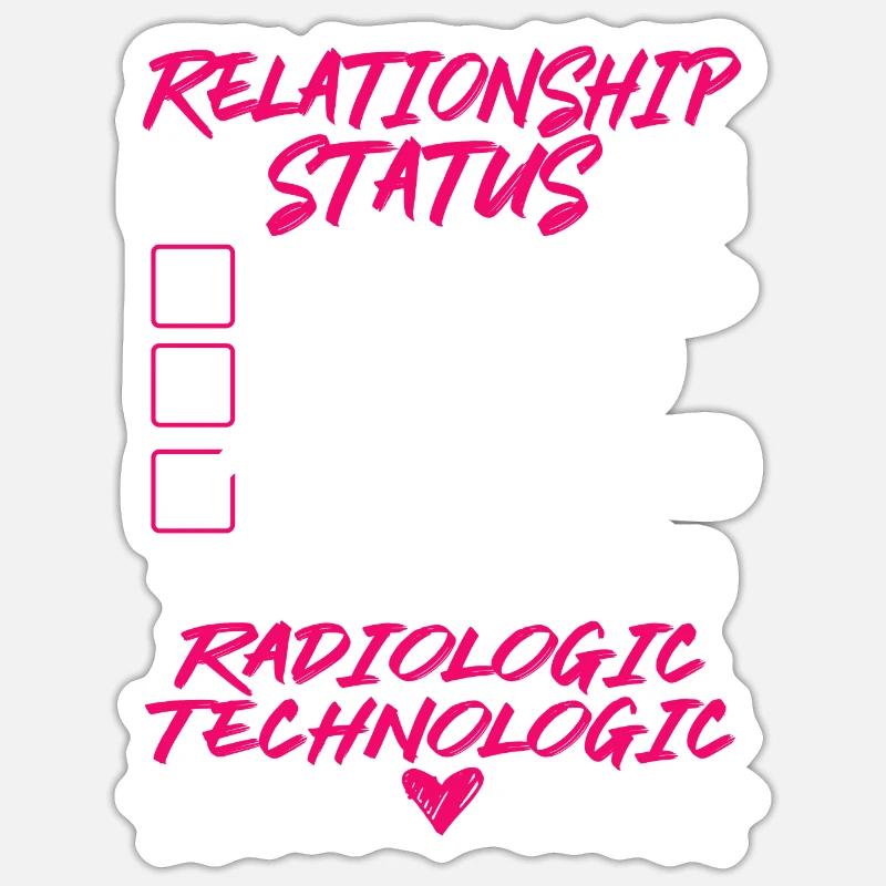 Funny His and Her Radiologic Technologic Sticker size S (10 x 10 cm)