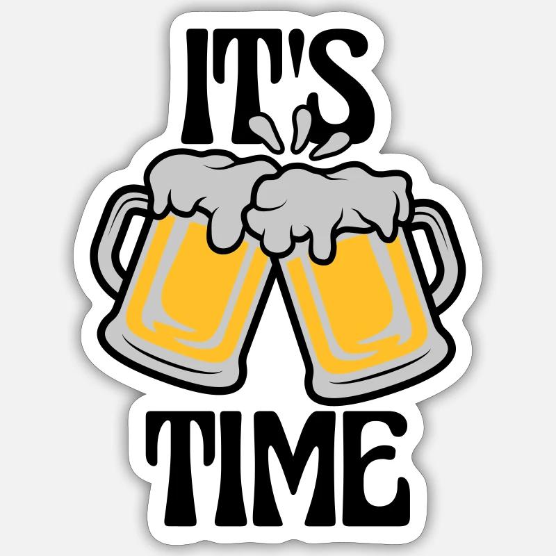 C’est de la bière Sticker taille S (10 x 10 cm)