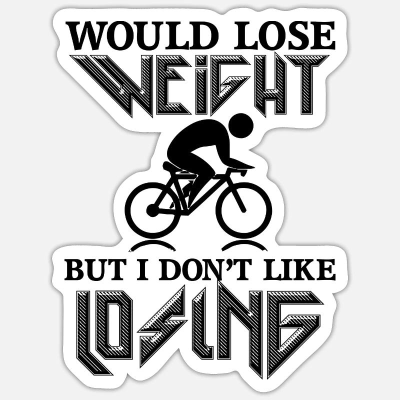 perdrait du poids mais je n’aime pas perdre Sticker taille S (10 x 10 cm)