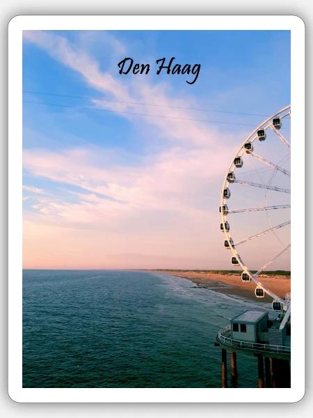 Den Haag - Sticker Größe S (10 x 10 cm) - Mattweiß