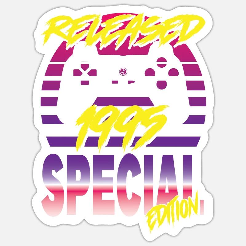 Released 1995 Special Edition - Sticker Größe S (10 x 10 cm) - Mattweiß