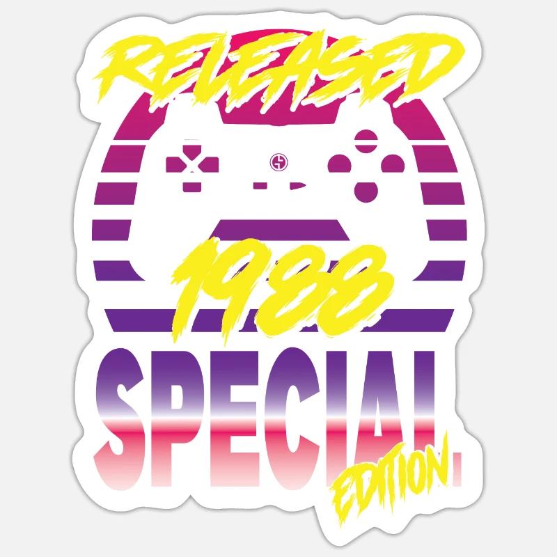 Released 1988 Special Edition - Sticker Größe S (10 x 10 cm) - Mattweiß