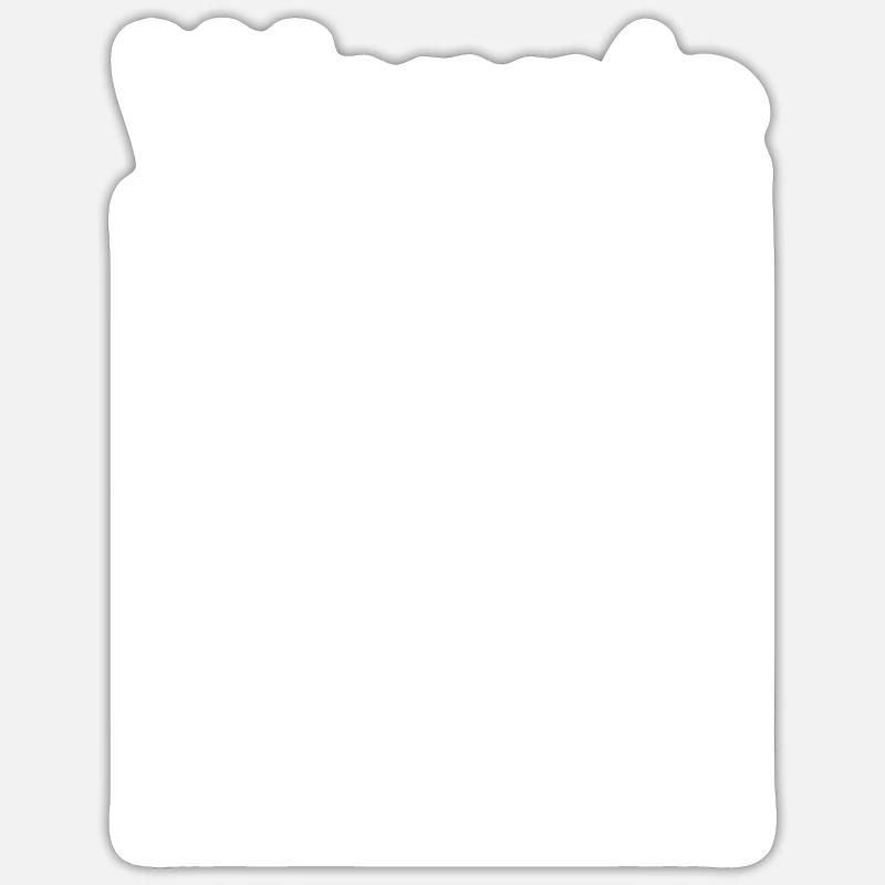Wenn's passt dann passt - Sticker Größe S (10 x 10 cm) - Mattweiß