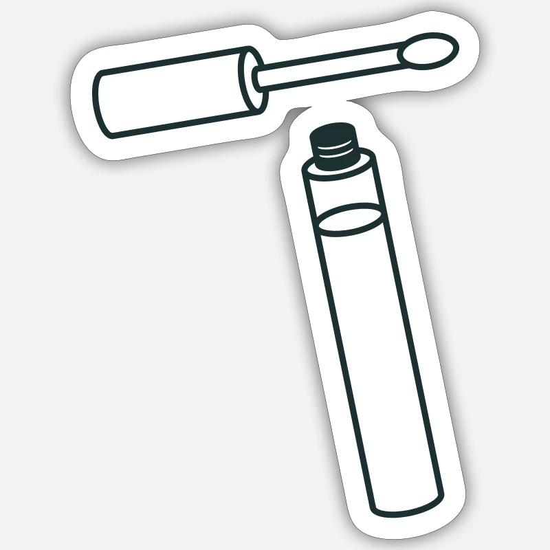 gloss - Sticker taille S (10 x 10 cm) - blanc mat