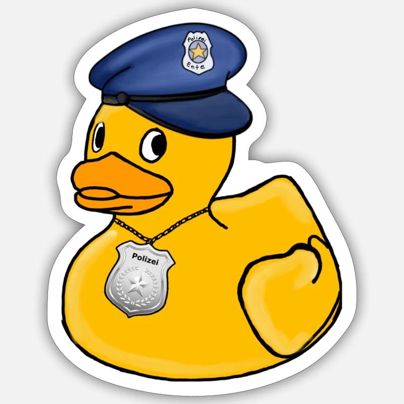 Entepolizei Sticker Größe S (10 x 10 cm)