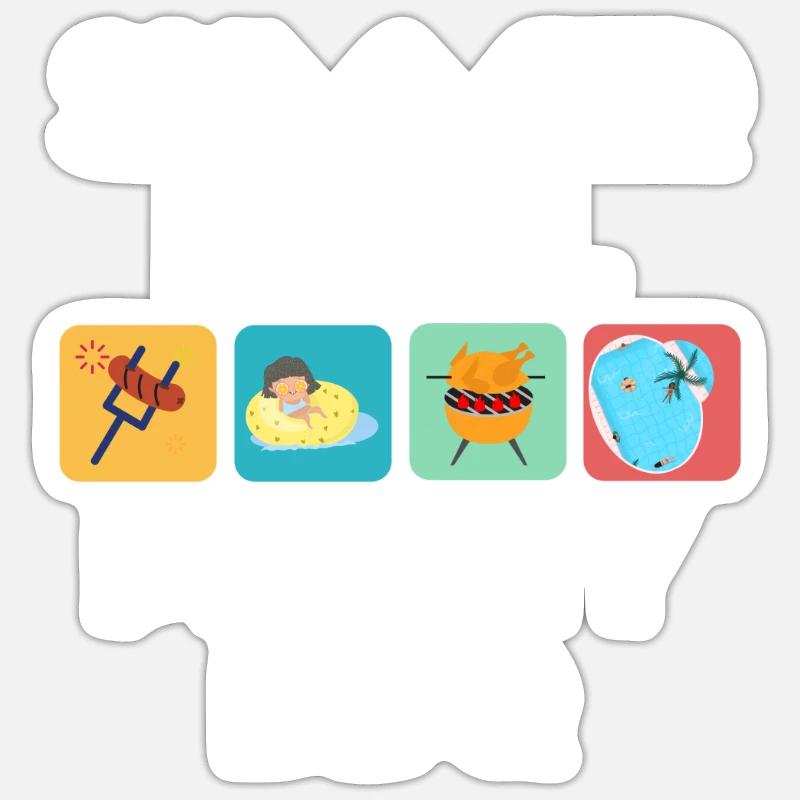 Sticker taille S (10 x 10 cm) - 