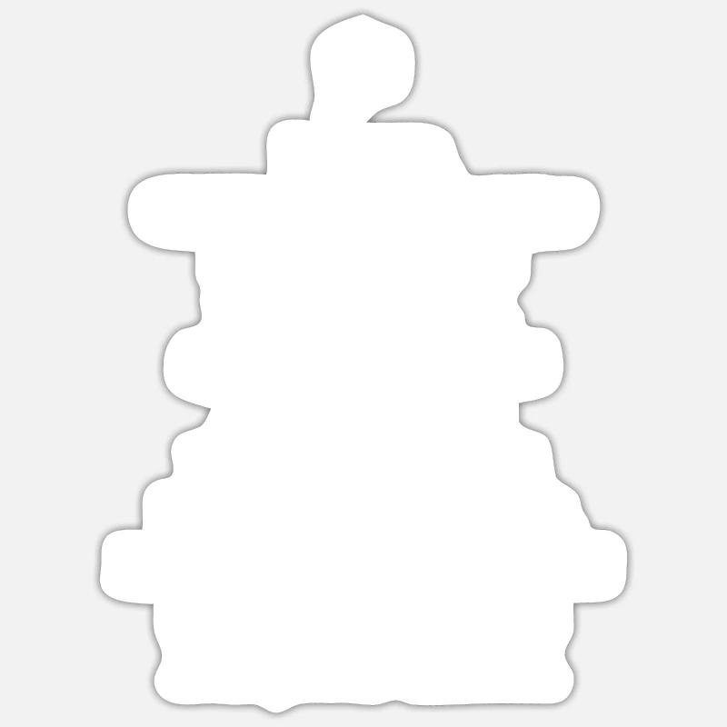 altitude wite - Sticker taille S (10 x 10 cm) - blanc mat