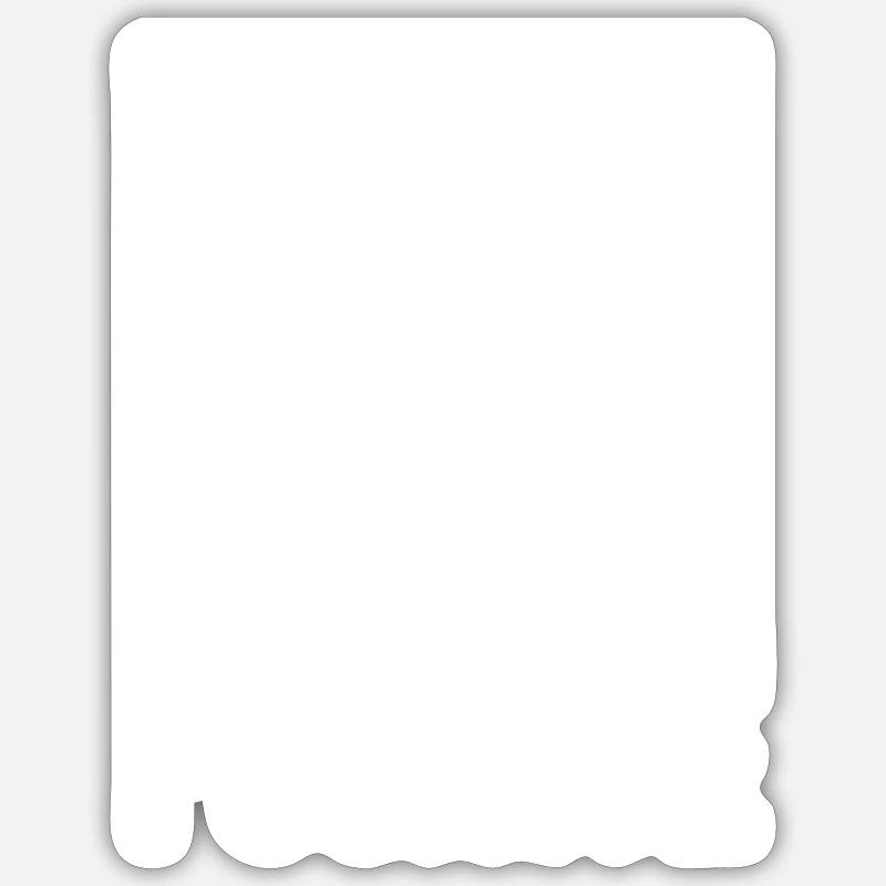 Sei positiv - Sticker Größe S (10 x 10 cm) - Mattweiß