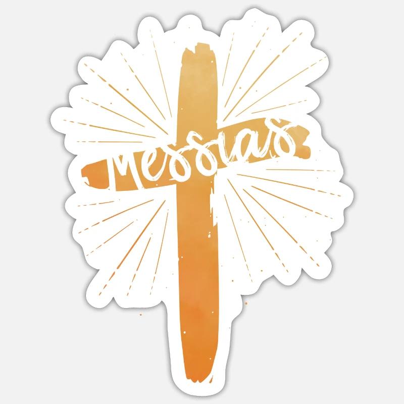 Messie - Sticker taille S (10 x 10 cm) - blanc mat