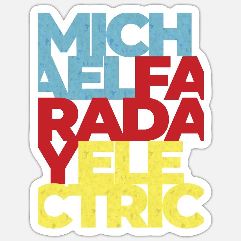 Michael Faraday Electromagnetism Physics Science Sticker size S (10 x 10 cm)