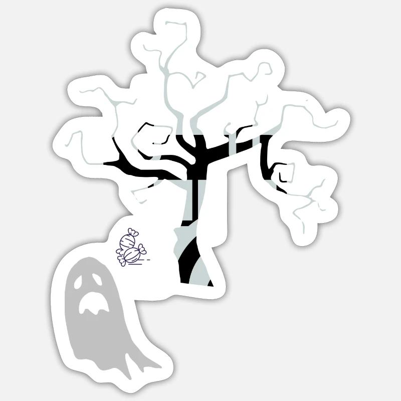 Halloween 2 - Sticker size S (10 x 10 cm) - white matte