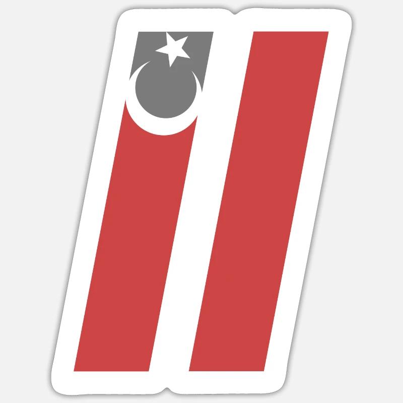 Bilecik - Sticker Größe S (10 x 10 cm) - Mattweiß