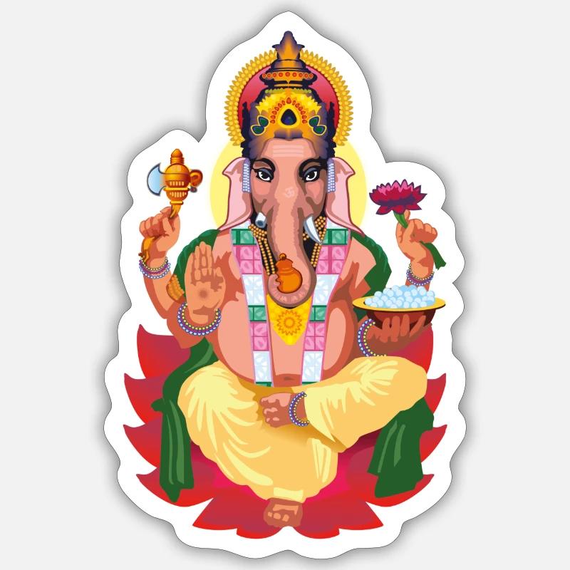 Buddha - Sticker size S (10 x 10 cm) - white matte