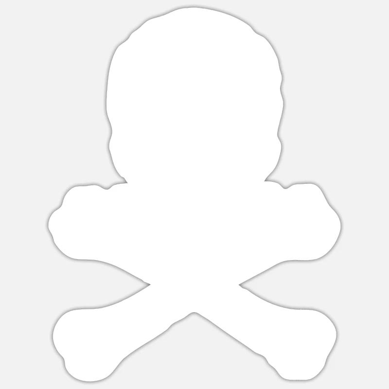 Skull Weathered Sticker size S (10 x 10 cm)