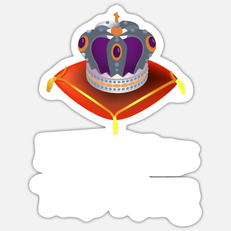 Lang Lebe Der König - Sticker Größe S (10 x 10 cm) - Mattweiß