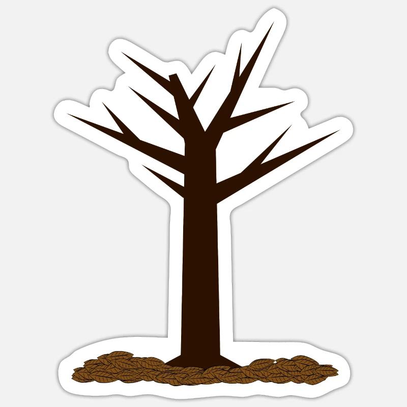 Autumn Tree - Sticker size S (10 x 10 cm) - white matte