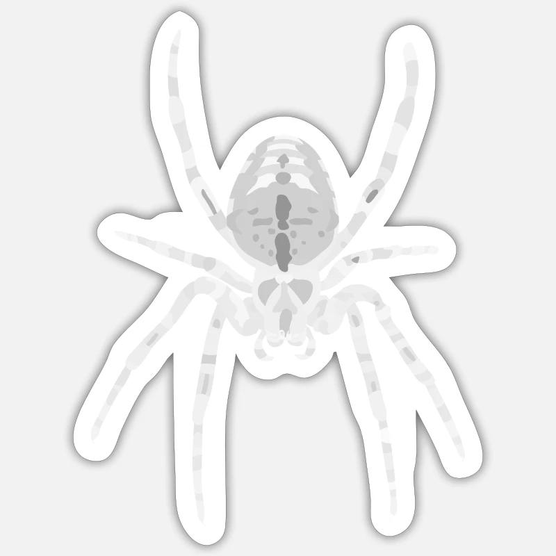 Spider Halloween - Sticker size S (10 x 10 cm) - white matte