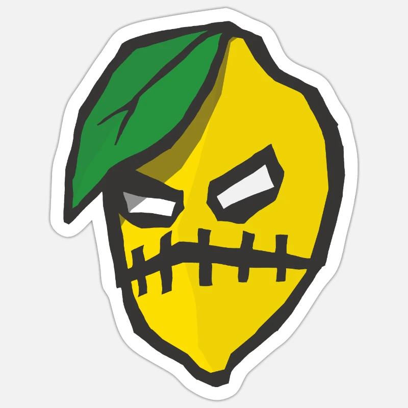 Lemon - Sticker size S (10 x 10 cm) - white matte