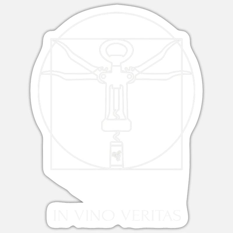 In Vino Veritas Sticker taille S (10 x 10 cm)