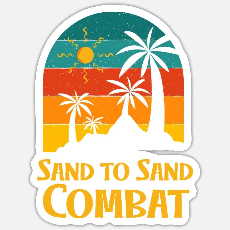 Sable à sable Combat Beach Friends Ocean Buddy Sticker taille S (10 x 10 cm)
