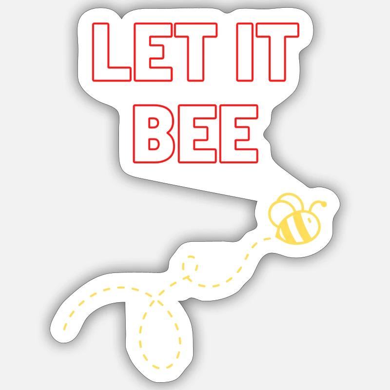Let it bee Sticker Größe S (10 x 10 cm)
