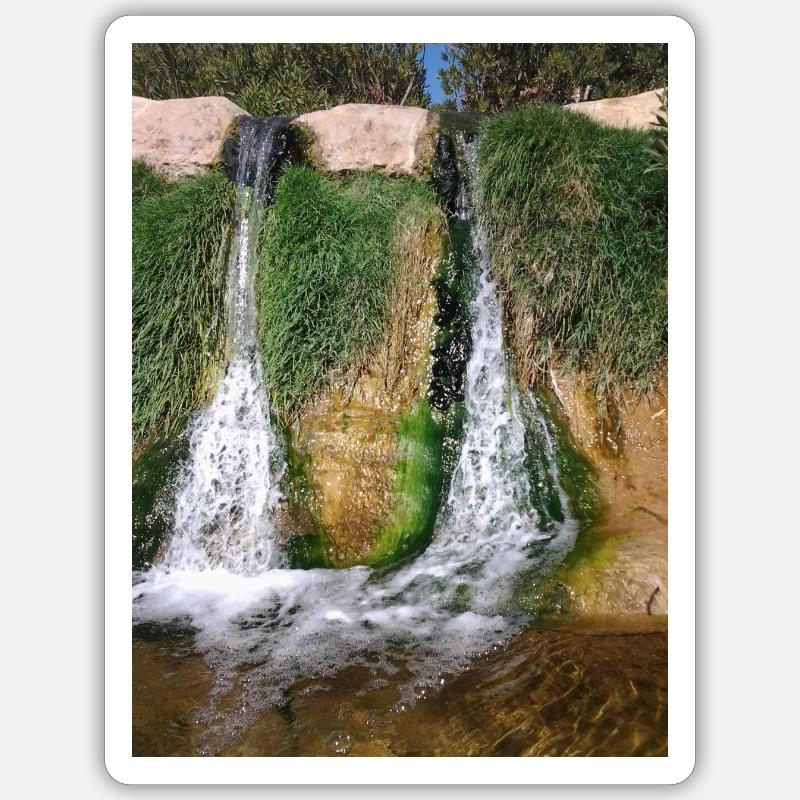 Double waterfall Sticker size S (10 x 10 cm)