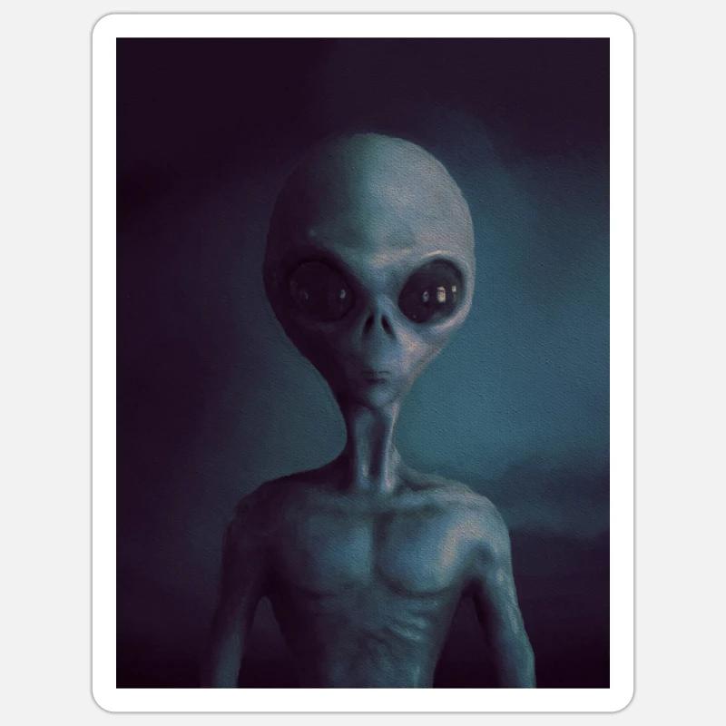 Alien Sticker size S (10 x 10 cm)